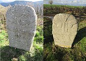 Statue-menhir des Vignals : réplique et original