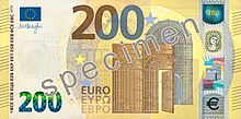 Deux cents euros, Face recto