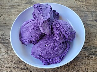 <span class="mw-page-title-main">Ube ice cream</span> Filipino ice cream made with purple yam