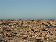 Paisaje árido cercano a Guerguerat