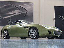 The finished Ottovu Diatto concept car at the Zagato Design Studio showroom Zagato Ottovu Diatto.jpg