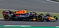 Max Verstappen driving the RB18 at the 2022 British Grand Prix