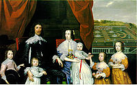 Portrait of Arthur Capel and His Family label QS:Len,"Portrait of Arthur Capel and His Family" label QS:Lpl,"Portret Arthura Capela i jego rodziny" label QS:Lnl,"Portret van Arthur Capel en zijn gezin" 1640. oil on canvas medium QS:P186,Q296955;P186,Q12321255,P518,Q861259 . 160 × 259.1 cm (62.9 × 102 in). London, National Portrait Gallery.