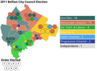 <span class="mw-page-title-main">2011 Belfast City Council election</span> 2011 Northern Irish local government election