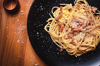 <span class="mw-page-title-main">Carbonara</span> Italian pasta dish