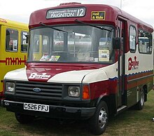 A 1986 van-derived Ford Transit minibus bodied by Carlyle Ford minibus.jpg