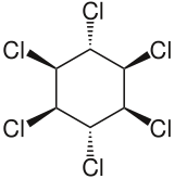 {Structuurformule van γ-lindaan