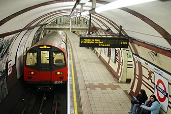 Hampstead tunnelbanestation.