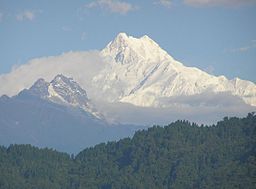 Kangchenjunga tidigt på morgonen, sett från Chouda Peri