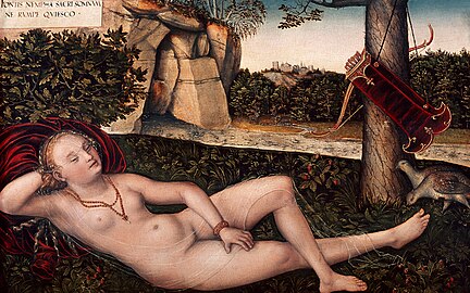 Nymfenn ouzh ar feunteun, Lucas Cranach kozh, ~1537