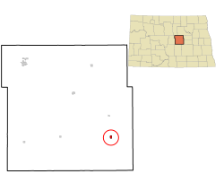 Location of Sykeston, North Dakota