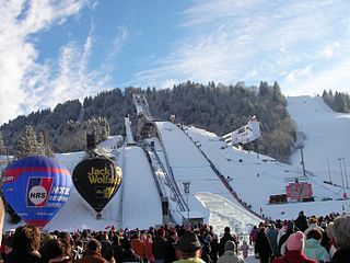 Große Olympiaschanze ski jumping hill in Garmisch-Partenkirchen, Germany