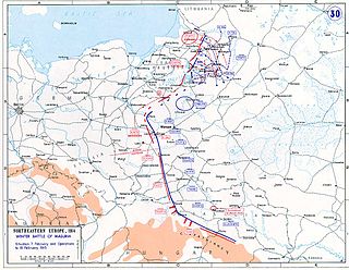 <span class="mw-page-title-main">Second Battle of the Masurian Lakes</span> A battle in 1915 during the First World War on the Eastern front