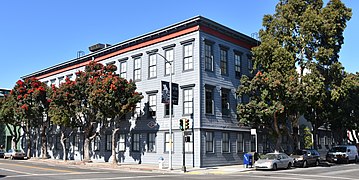 Pioneer Building, siège social historique initial des startups OpenAI et Neuralink, de San Francisco.