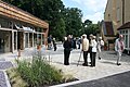 The opening of Prittlewell Priory in 2012, following refurbishment and construction of a new Visitor Centre (left of photograph)