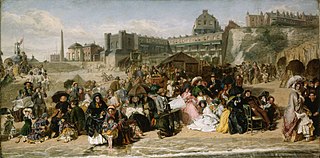 <i>Ramsgate Sands</i> Painting by William Powell Frith