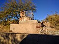 Remains of the Rose Pauson chimney landmark "Shiprock", 2017