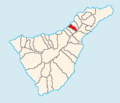 Map of Tenerife showing La Matanza