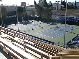 Los Angeles Tennis Center op het terrein van de UCLA (2010), waar de wedstrijden werden gespeeld