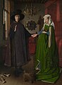 《阿爾諾非尼夫婦》(Portrait of Arnolfini and his Wife)，1434年，收藏於英國國家美術館