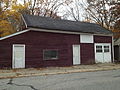 Wakentuck Mill Storage Building, adjacent to West RIver site where Luke Taft established his first water powered mill in 1825 in the Wheelockville section of Uxbridge