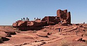 The Wupatki National Monument is located north of Flagstaff off U.S. Route 89