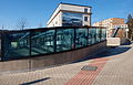 Entrance to the station on the intersection of Evropská and Horoměřická streets