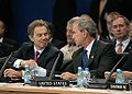 Tony Blair at a NATO meting in Istanbul, Turkey, June 28, 2004