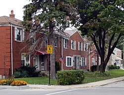 Rowhouses in the Chrysler Village