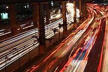 EDSA, the longest and most congested highway in the metropolis EDSA Shaw Overpass.JPG