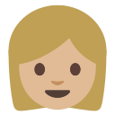 Emoji u1f469 1f3fc.svg