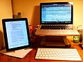 Evernote on an iPad and on a MacBook
