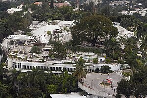 The Hotel Montana, once five storeys tall, now lies in a collapsed heap in Port-au-Prince. Image: UNDP.