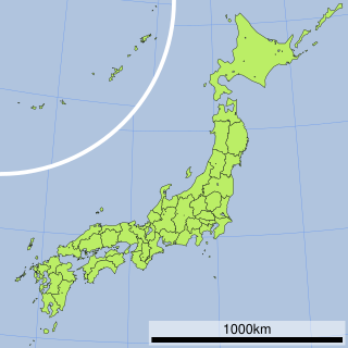 鷲羽山の位置（日本内）