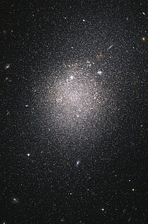 NGC 4163 Dwarf irregular galaxy in constellation Canes Venatici