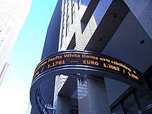 Stock ticker on the Reuters building at Canary Wharf, London. Reuters News Ticker.jpg