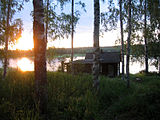 A smoke sauna in Kannonkoski