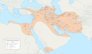 Map of a large empire in the Middle East