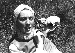 Toni Frissell met camera in 1935