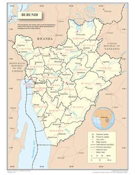 Kaart van Burundi