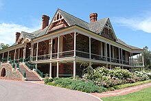 This is a photograph of Urrbrae House, now a museum forming part of the Waite Historic Precinct.