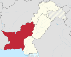 Vị trí của Balochistan