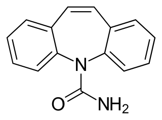 <span class="mw-page-title-main">Carbamazepine</span> Anticonvulsant medication