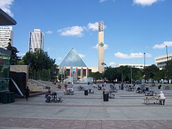 Churchill Square looking towards City Hall