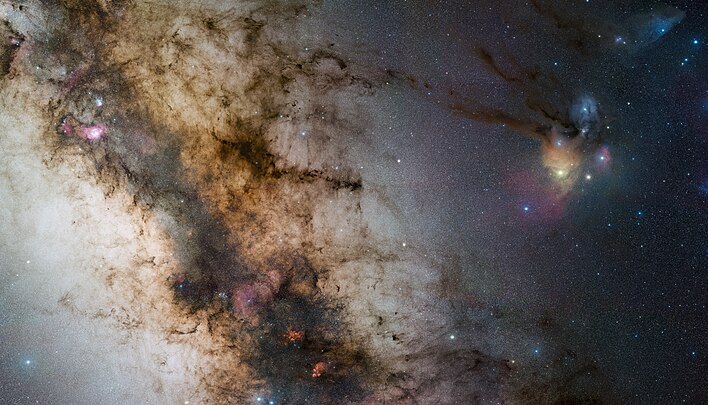 Rho Ophiuchi, a multiple star system in the constellation