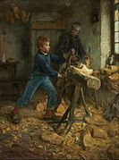 Henry Ossawa Tanner - The Young Sabot Maker - Google Art Project