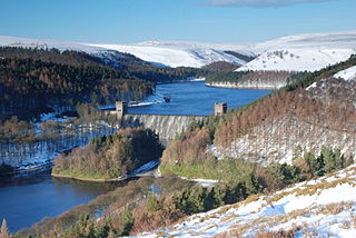 Howden Reservoir Reservoir in the Peak District, England