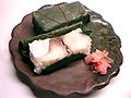 Kakinoha (persimmon leaf) sushi (柿の葉寿司)