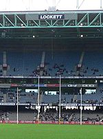 The Lockett End at Docklands Stadium Lockett End.jpg