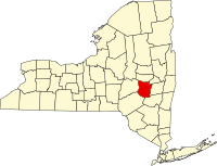 Locatie van Schoharie County in New York